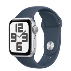 Apple Watch SE 2 2023 40mm Silver Sport Band - S/M (MRE13)