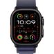 Apple Watch Ultra 2 49mm Black Titanium Case with Navy Alpine Loop (Small) 2024