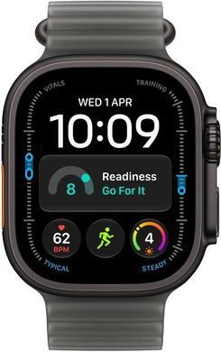 Смарт-годинник Apple Watch Ultra 4 Black Titanium Case with Translucent Black Ocean Band (MJAY4)