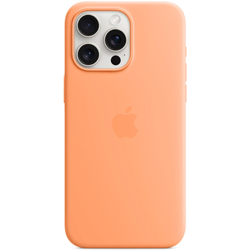 Apple Silicone Case iPhone 15 Pro Max (Orange Sorbet) HQ