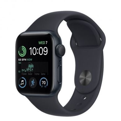Apple Watch SE 2 GPS 40mm Midnight Aluminum Case w. Midnight S. Band - M/L (MNT83)