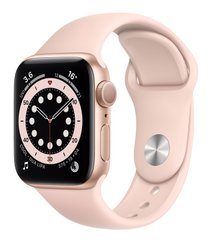 Apple Watch Series 6 40mm Gold Aluminum Case with Pink Sand Sport Band (MG123)