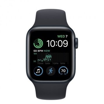 Apple Watch SE 2 GPS 44mm Midnight Aluminum Case with Midnight Sport Band M/L (MRE93)