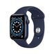 Apple Watch Series 6 44mm Blue Aluminum Case with Deep Navy Sport Band (M00J3) Б/У