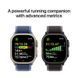 Apple Watch Ultra 3 GPS + LTE, 49mm Natural Titanium Case with Blue/Bright Blue Trail Loop - M/L (MEWU4)