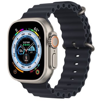 Apple Watch Ultra 49mm Titanium Case with Midnight Ocean Band (MQFK3)