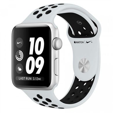 Apple Watch Series 3 Nike+ 38mm GPS Silver Aluminum Case with Pure Platinum/Black Nike Sport Band (MQKX2), Silver, Новий