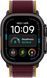 Смарт-годинник Apple Watch Ultra 4 Black Titanium Case with Burgundy Trail Loop - S/M (MJC34)