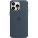 Apple Silicone Case iPhone 15 Pro Max (Storm Blue) HQ