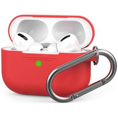 Чeхол Silicone Case with Carbine для AirPods Pro (Red)