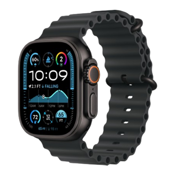 Apple Watch Ultra 2 49mm Black Titanium Case with Black Ocean Band (MYTC3) 2024