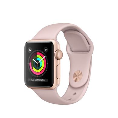 Apple Watch Series 3 GPS 38mm Gold Aluminum w. Pink Sand Sport B. - Gold (MQKW2) Б/У