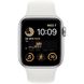 Apple Watch SE 2 GPS, 40mm Silver Aluminum Case with White Sport Band (MNJV3)