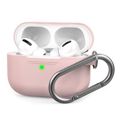 Чoхол Silicone Case with Carbine для AirPods Pro (Pink Sand)