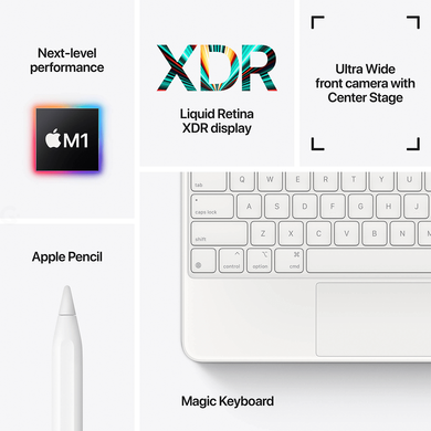 Apple iPad Pro 12.9" 128GB M1 Wi-Fi Silver (MHNG3) 2021