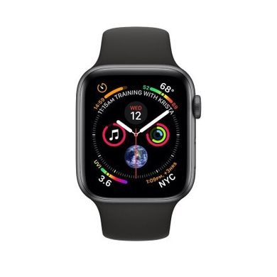 Б/В Apple Watch Series 4 40mm GPS+LTE Space Gray Aluminum Case with Black Sport Band (MTUG2)