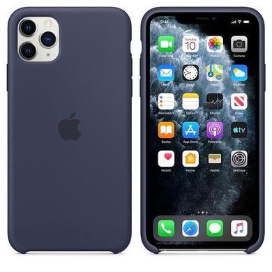 Apple iPhone 11 Pro Max Silicone Case Midnight Blue (MWYW2)