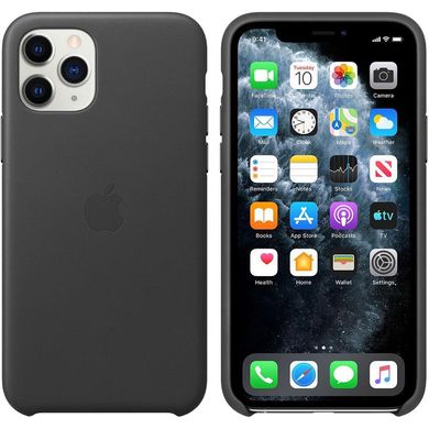 Apple iPhone 11 Pro Leather Case Black (MWYE2)