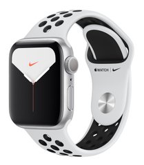 Apple Watch Nike Series 6 40mm Silver Aluminium Case with Pure Platinum Black Nike Sport Band (M00T3)