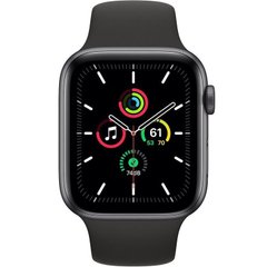 Apple Watch SE GPS 40mm Space Grey Aluminium Case with Midnight Sport Band (MKQ13)