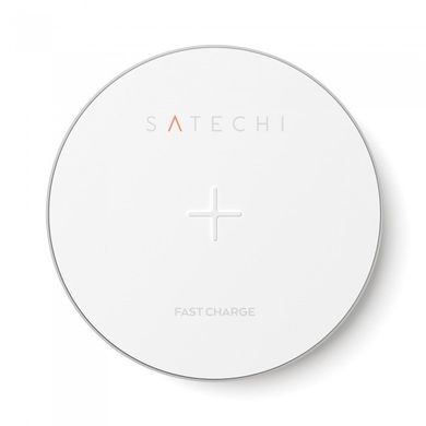 Беспроводное зарядное устройство Satechi для iPhone 8, iPhone 8 Plus, iPhone X (White / Rose Gold)