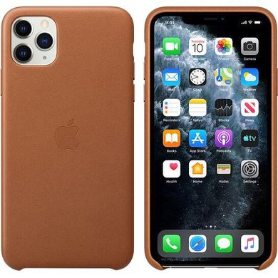 Apple iPhone 11 Pro Max Leather Case Saddle Brown (MX0D2)