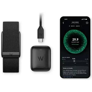 Фітнес-браслет WHOOP 5.0 Peak Obsidian SuperKnit 12-Month Membership (973-004-000)