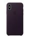 iPhone X Leather Case Dark Aubergine (MQTG2)