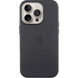Apple Leather Case for iPhone 15 Pro (Black) HQ