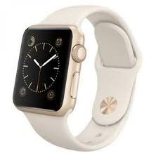 Б/У Apple Watch S1 38mm Gold Aluminum Case with White Sport Band (MLCJ2)