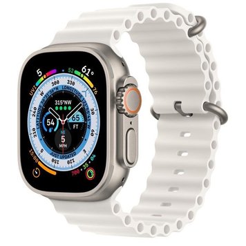 Apple Watch Ultra 49mm Titanium Case with White Ocean Band (MNHF3)