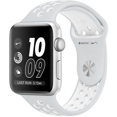Apple Watch Series 2 Nike+ 38mm Silver Pure Platinum/White Nike Sport Band (MQ172)
